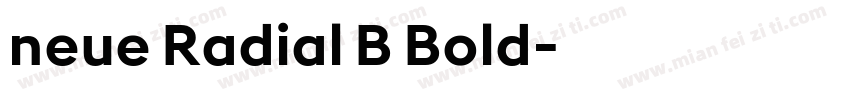 neue Radial B Bold字体转换
